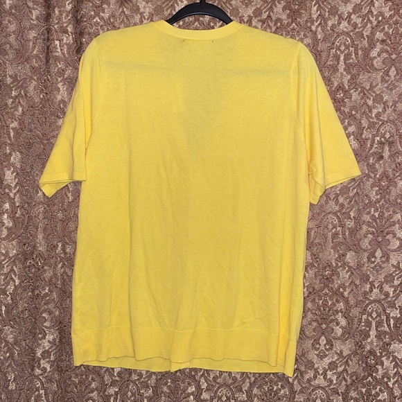 NWT New York & Company Women’s Sunny Yellow Knit Top.  Size 1X. - Picture 2 of 5